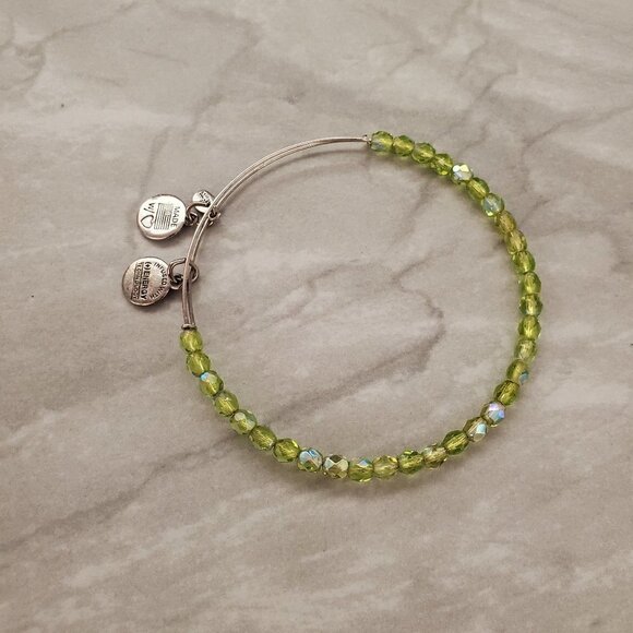 Alex and Ani Jewelry - Alex and Ani Green Beaded Expandable Bracelet